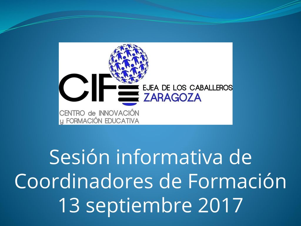 Sesión informativa de Coordinadores de Formación