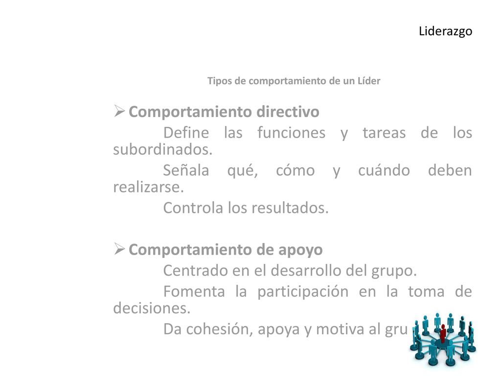 Tipos de comportamiento de un Líder