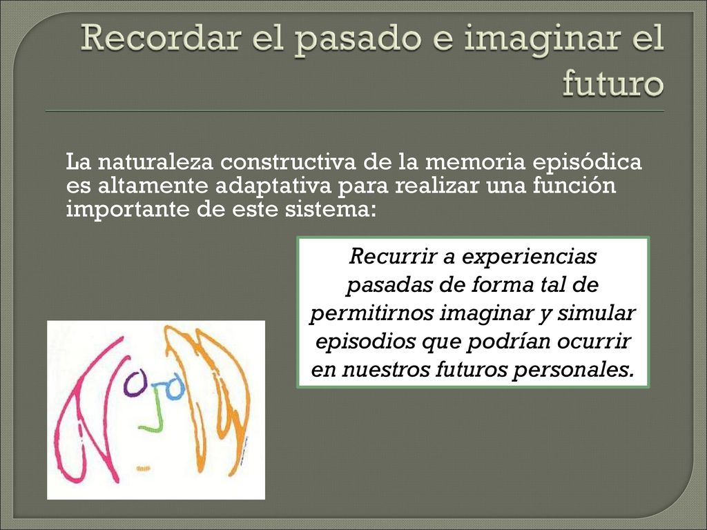 La naturaleza constructiva de la memoria episódica es altamente adaptativa para realizar una función importante de este sistema: