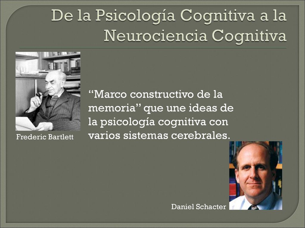 Marco constructivo de la memoria que une ideas de la psicología cognitiva con varios sistemas cerebrales.