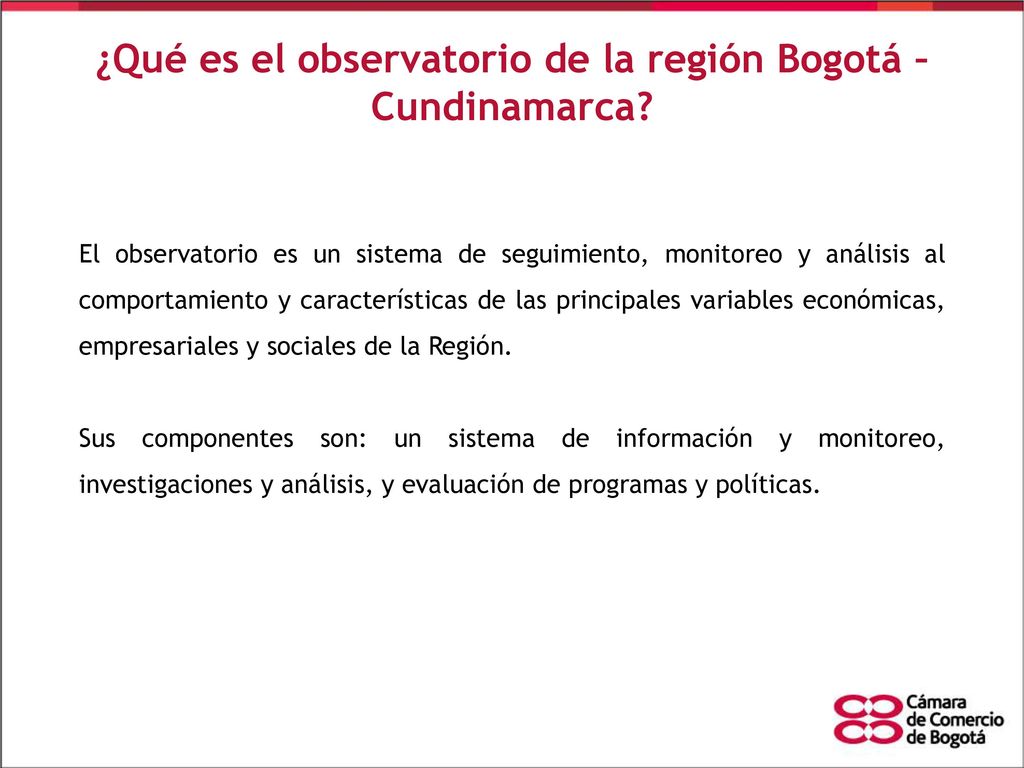 ¿Qué es el observatorio de la región Bogotá – Cundinamarca