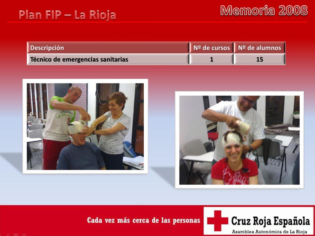 Memoria 2008 Plan FIP – La Rioja Descripción Nº de cursos