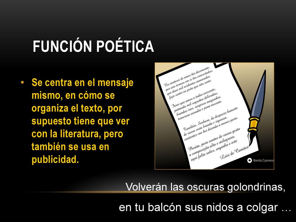 Función Poética en tu balcón sus nidos a colgar …
