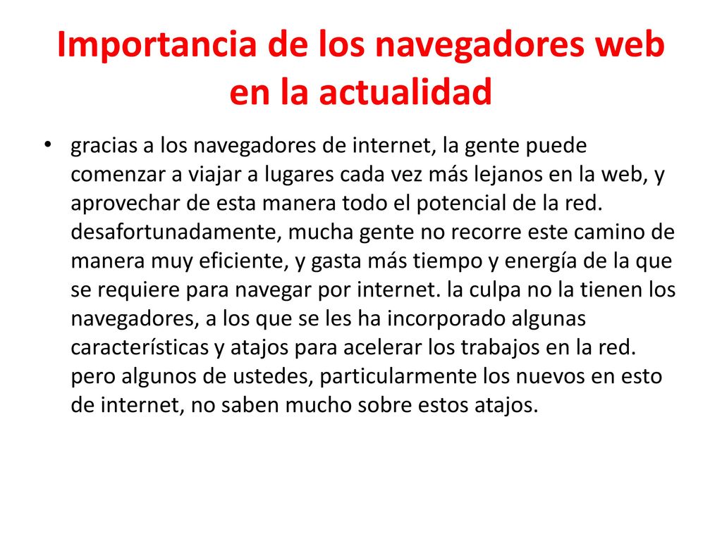Importancia de los navegadores web en la actualidad