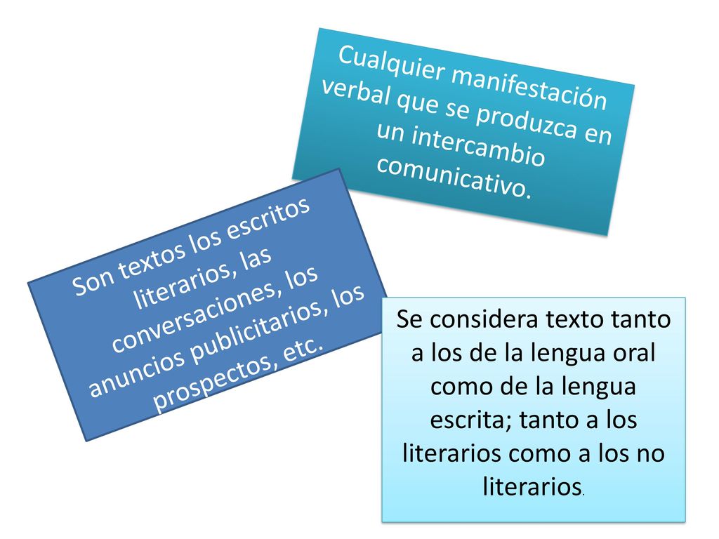 Cualquier manifestación verbal que se produzca en un intercambio comunicativo.