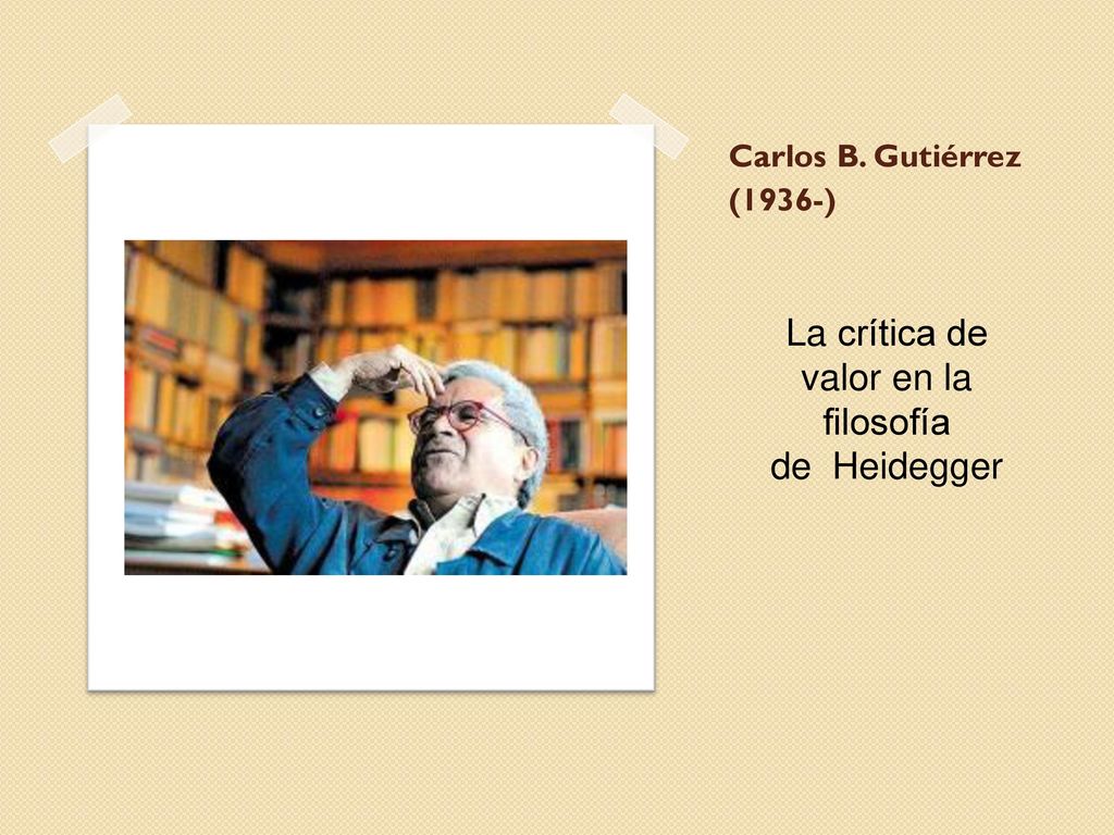 La crítica de valor en la filosofía de Heidegger