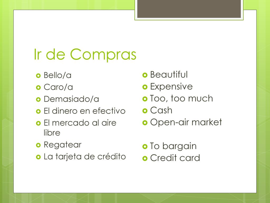 Ir de Compras Beautiful Expensive Too, too much Cash Open-air market