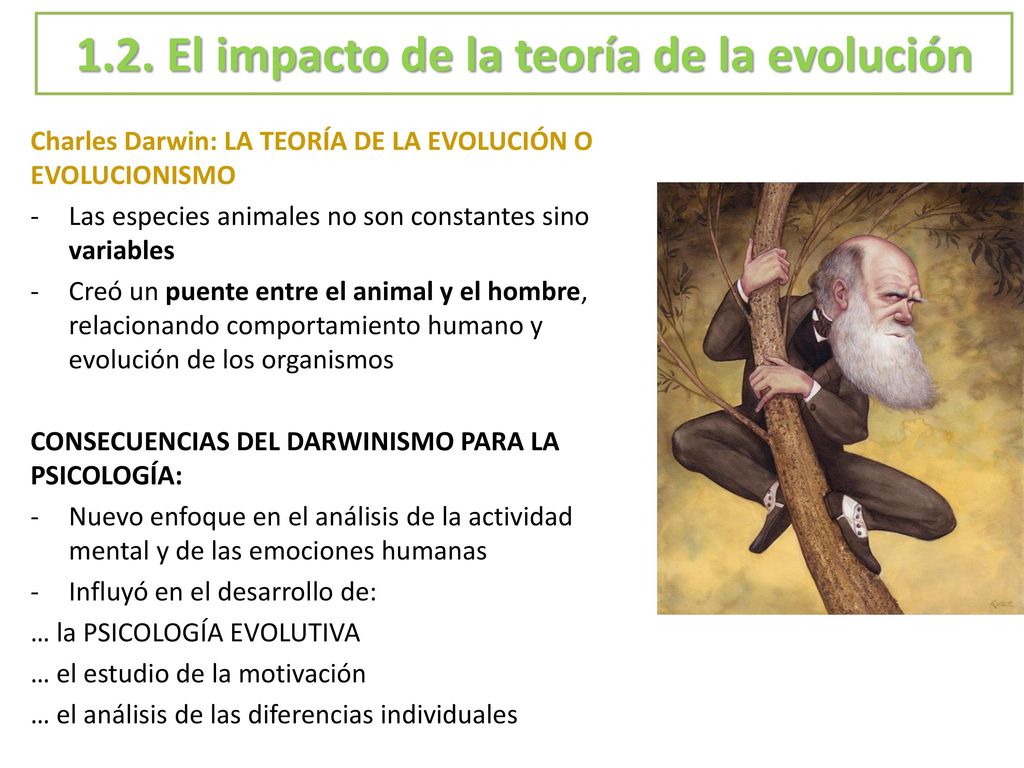 1.2. El impacto de la teoría de la evolución
