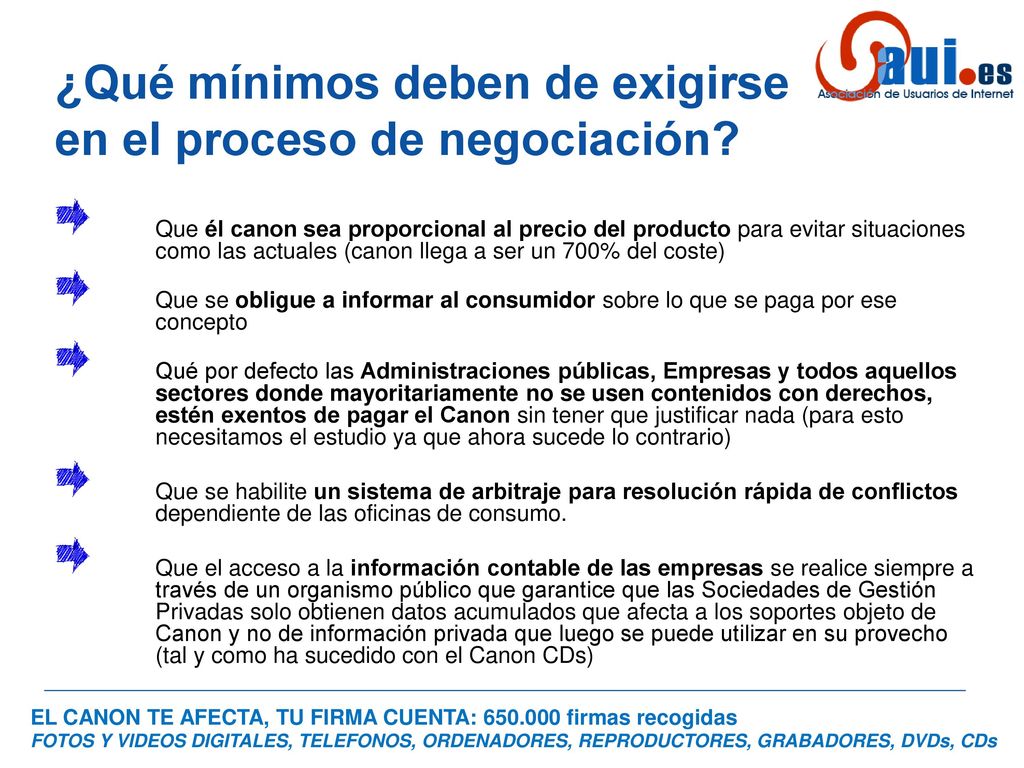 ¿Qué mínimos deben de exigirse en el proceso de negociación