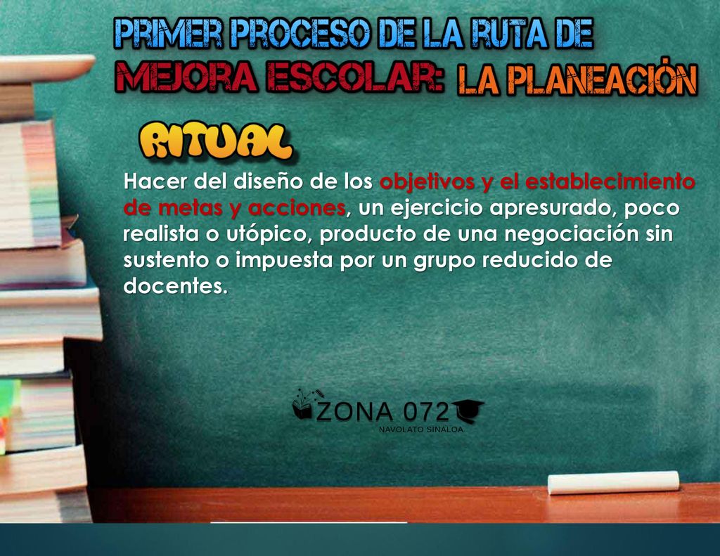 Hacer del diseño de los objetivos y el establecimiento de metas y acciones, un ejercicio apresurado, poco realista o utópico, producto de una negociación sin sustento o impuesta por un grupo reducido de docentes.