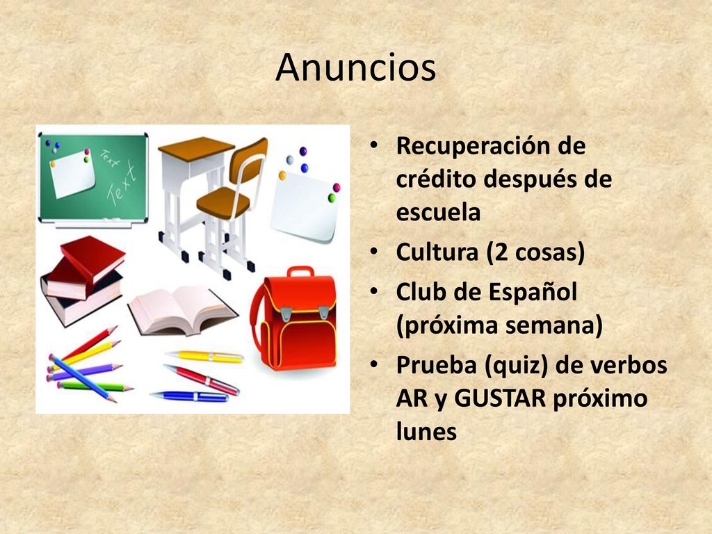 Anuncios Recuperación de crédito después de escuela Cultura (2 cosas)