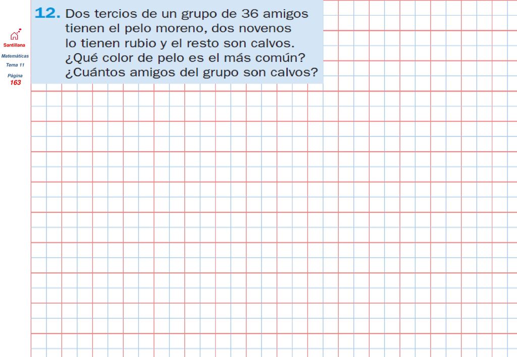 Santillana Matemáticas Tema 11 Página 163