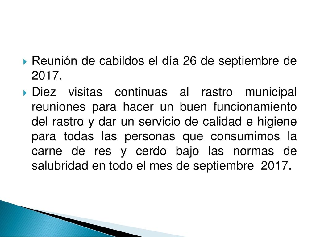 Reunión de cabildos el día 26 de septiembre de 2017.