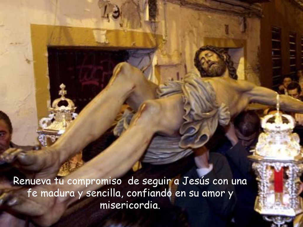 Renueva tu compromiso de seguir a Jesús con una fe madura y sencilla, confiando en su amor y misericordia.