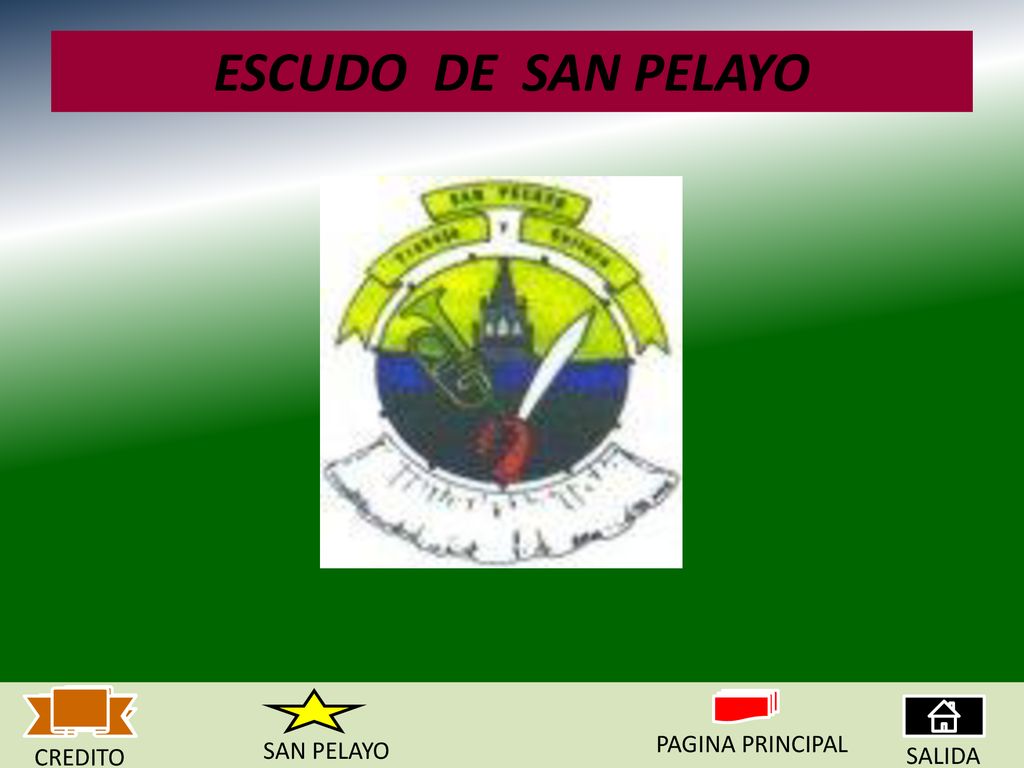 ESCUDO DE SAN PELAYO PAGINA PRINCIPAL SAN PELAYO CREDITO SALIDA