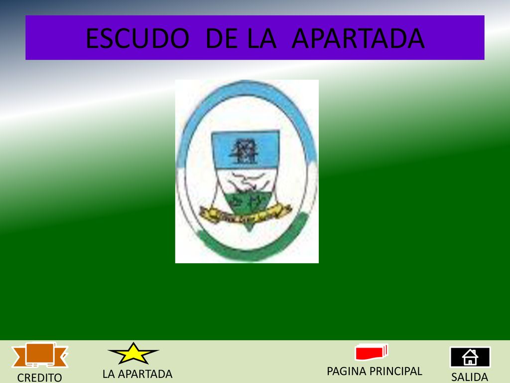 ESCUDO DE LA APARTADA LA APARTADA PAGINA PRINCIPAL CREDITO SALIDA