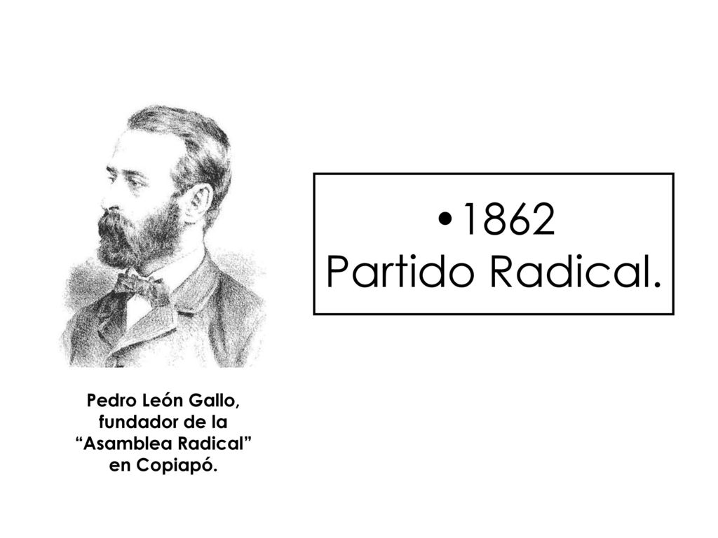 1862 Partido Radical. Pedro León Gallo, fundador de la