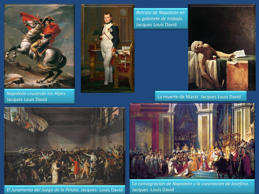 Retrato de Napoleón en su gabinete de trabajo. Jacques Louis David
