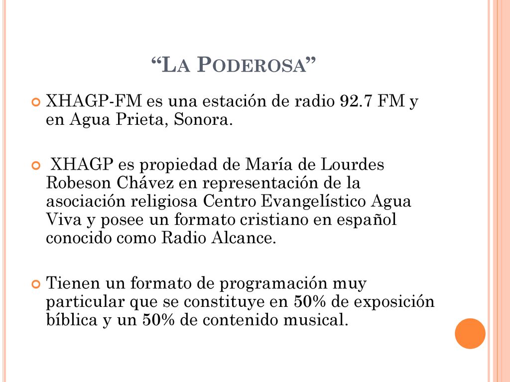 La Poderosa XHAGP-FM es una estación de radio 92.7 FM y en Agua Prieta, Sonora.