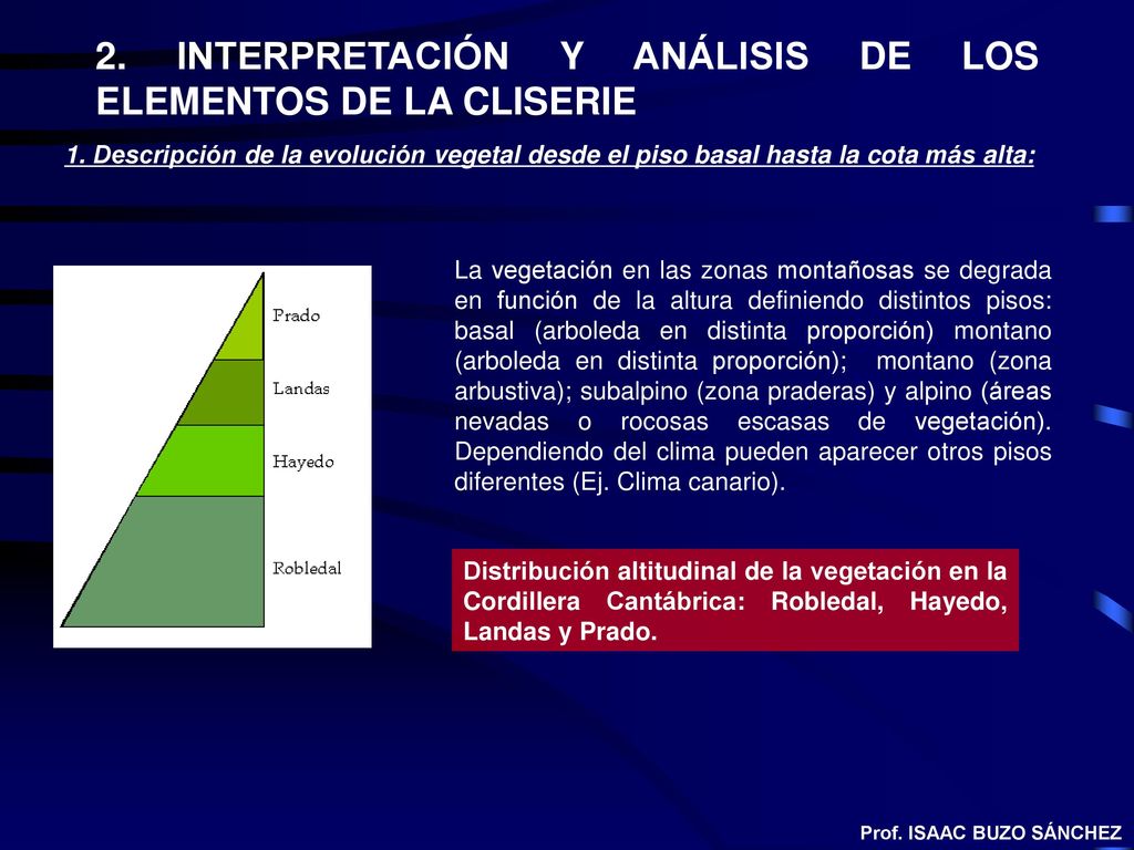 2. INTERPRETACIÓN Y ANÁLISIS DE LOS ELEMENTOS DE LA CLISERIE