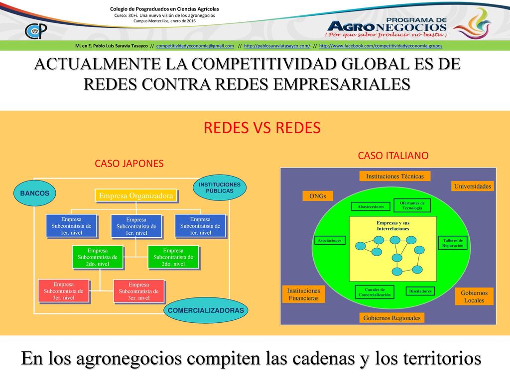 En los agronegocios compiten las cadenas y los territorios