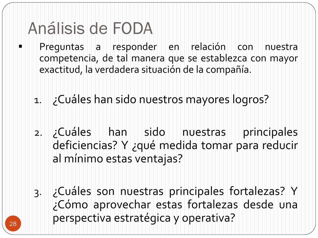 Análisis de FODA ¿Cuáles han sido nuestros mayores logros