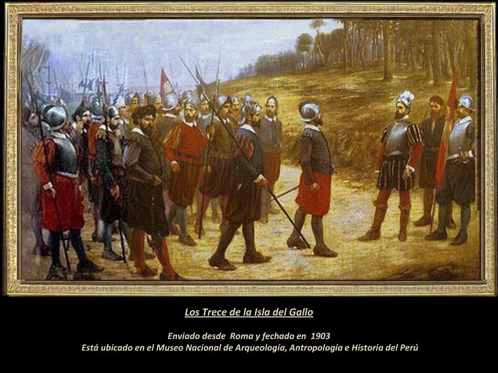 Los Trece de la Isla del Gallo Enviado desde Roma y fechado en 1903