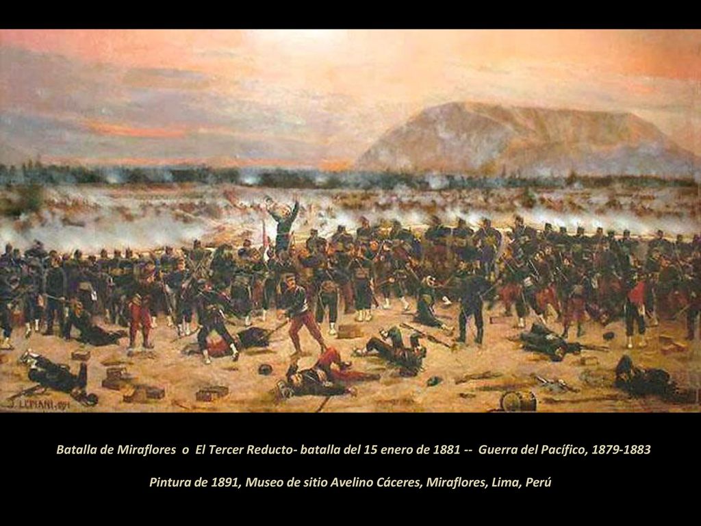 Batalla de Miraflores o El Tercer Reducto- batalla del 15 enero de Guerra del Pacífico,