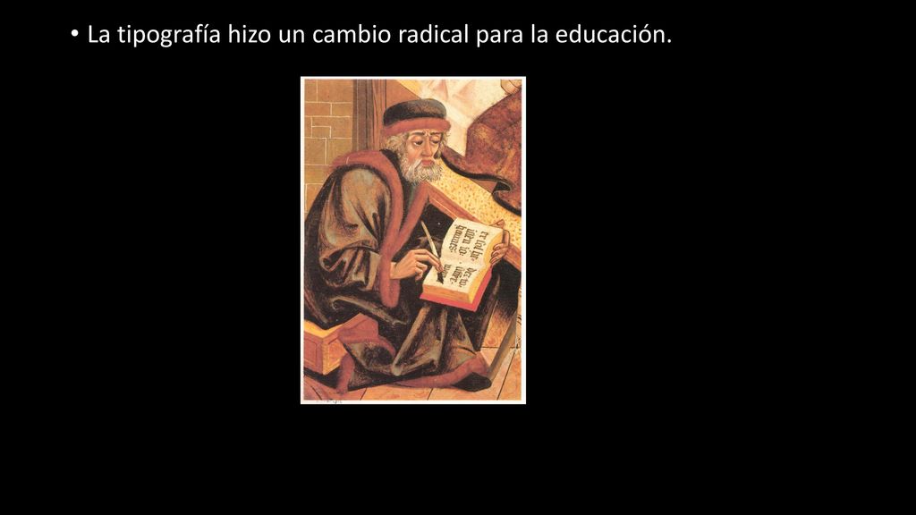 La tipografía hizo un cambio radical para la educación.