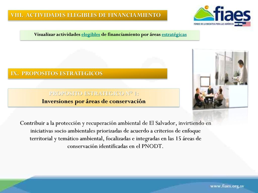 PROPOSITO ESTRATEGICO N° 1: Inversiones por áreas de conservación