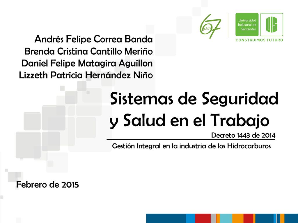 Sistemas de Seguridad y Salud en el Trabajo Andrés Felipe Correa Banda