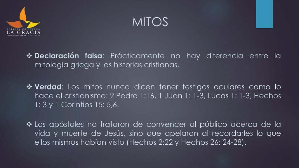 MITOS Declaración falsa: Prácticamente no hay diferencia entre la mitología griega y las historias cristianas.