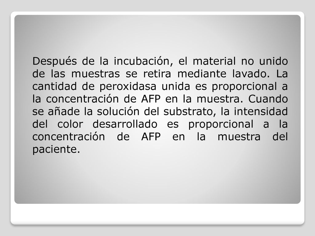 Después de la incubación, el material no unido de las muestras se retira mediante lavado.