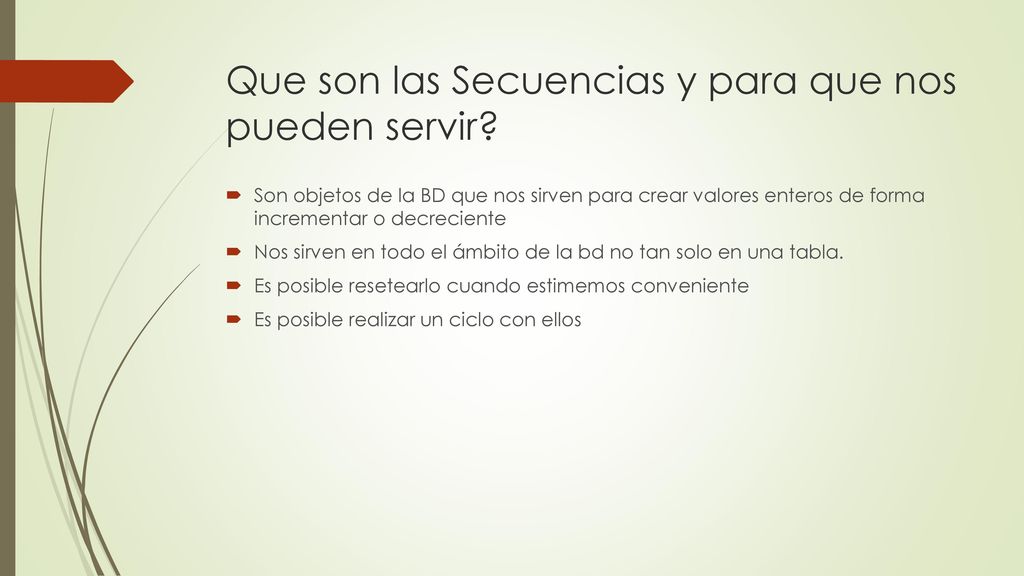 Que son las Secuencias y para que nos pueden servir