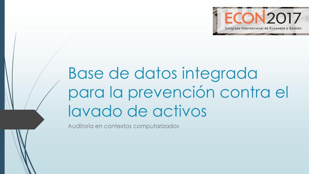 Base de datos integrada para la prevención contra el lavado de activos
