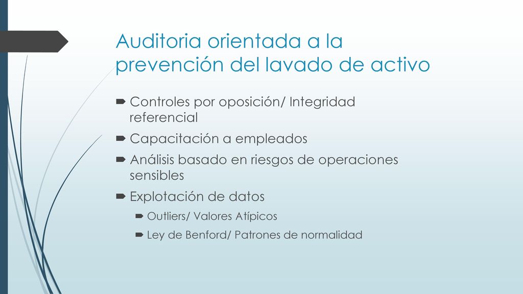 Auditoria orientada a la prevención del lavado de activo