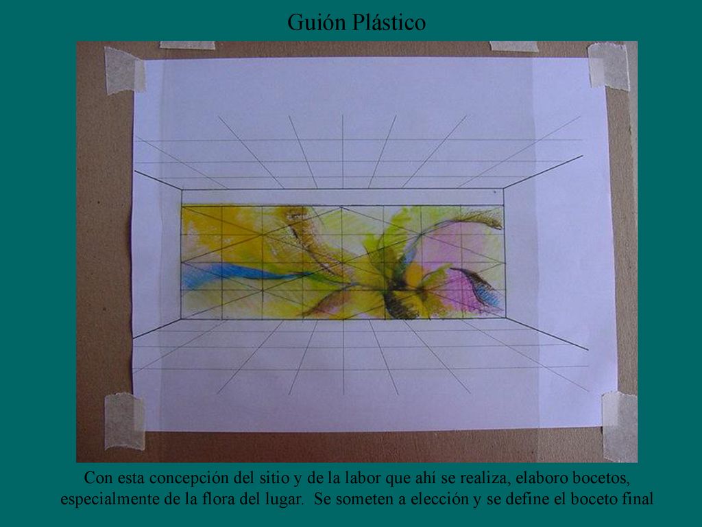Guión Plástico Con esta concepción del sitio y de la labor que ahí se realiza, elaboro bocetos,