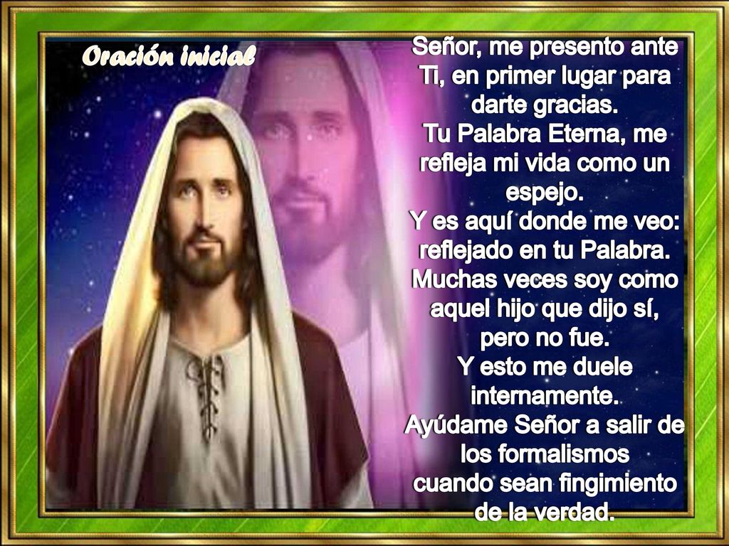 Señor, me presento ante Ti, en primer lugar para darte gracias.