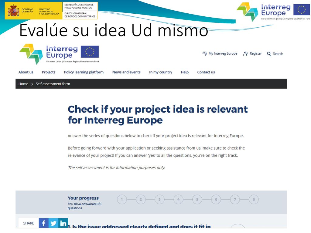 Evalúe su idea Ud mismo