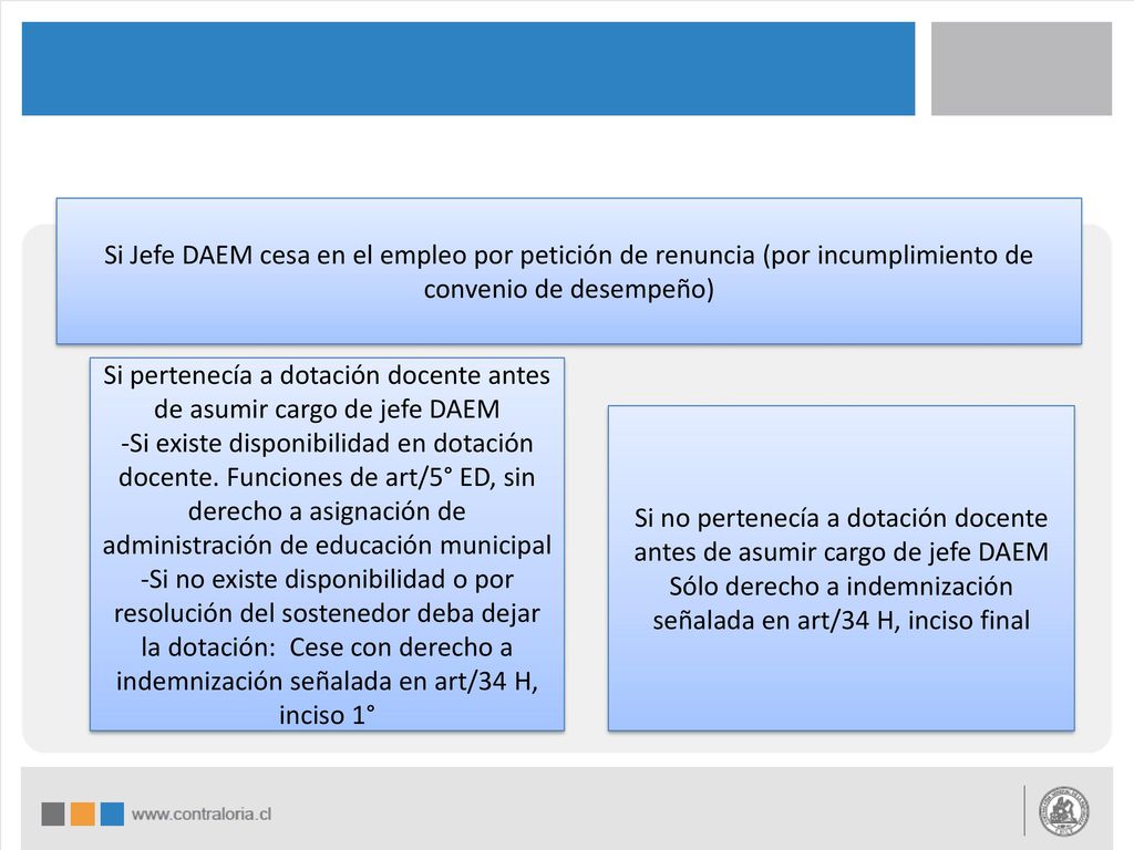 Si pertenecía a dotación docente antes de asumir cargo de jefe DAEM
