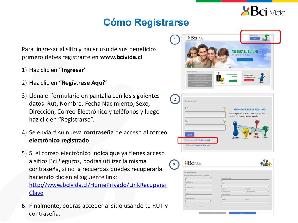 Cómo Registrarse 1. Para ingresar al sitio y hacer uso de sus beneficios primero debes registrarte en