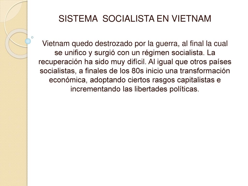 SISTEMA SOCIALISTA EN VIETNAM