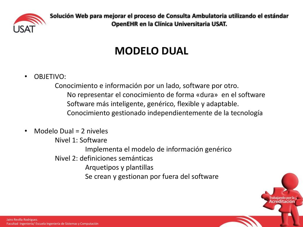 Solución Web para mejorar el proceso de Consulta Ambulatoria utilizando el estándar OpenEHR en la Clínica Universitaria USAT.