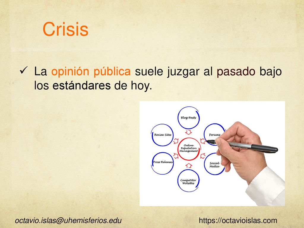 Crisis La opinión pública suele juzgar al pasado bajo los estándares de hoy.