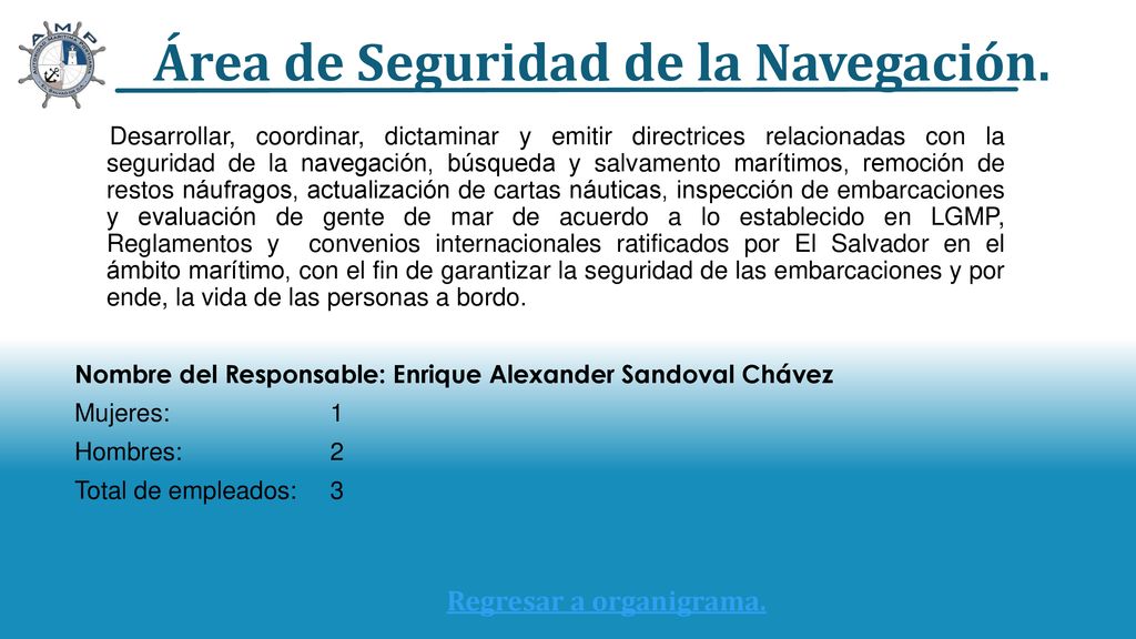 Área de Seguridad de la Navegación.