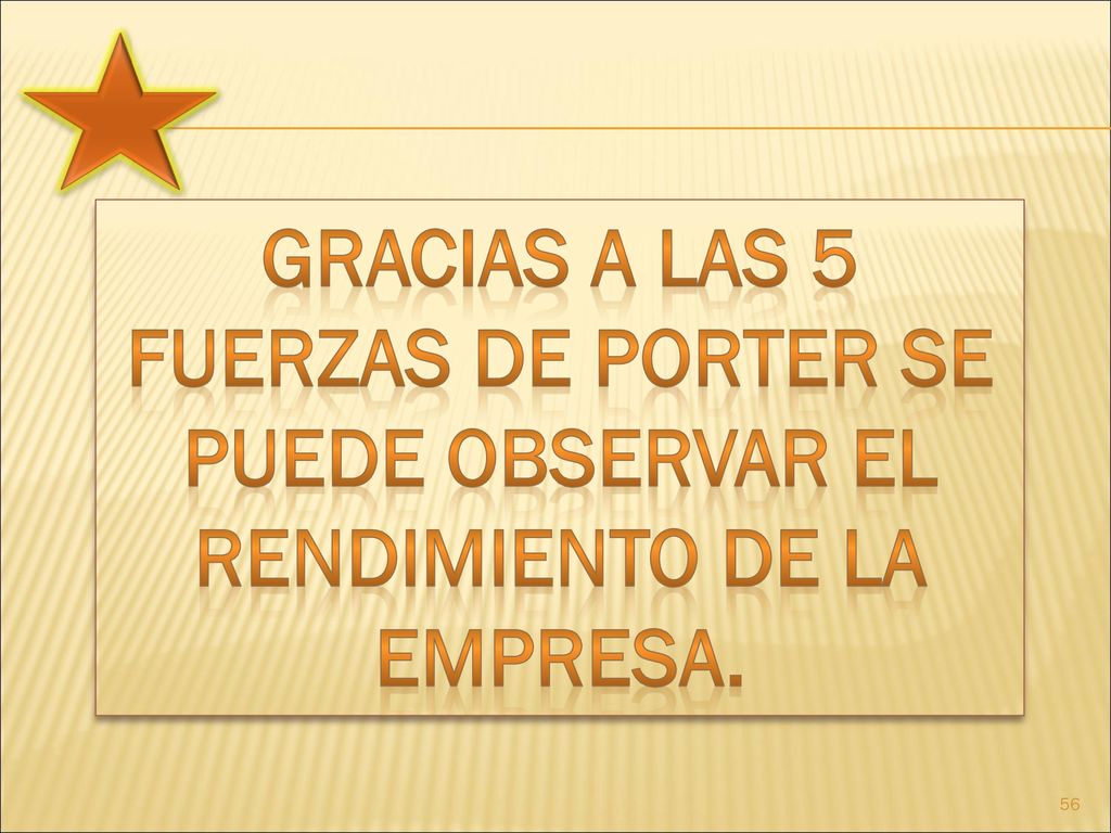 Gracias a las 5 Fuerzas de Porter se puede observar el rendimiento de la empresa.