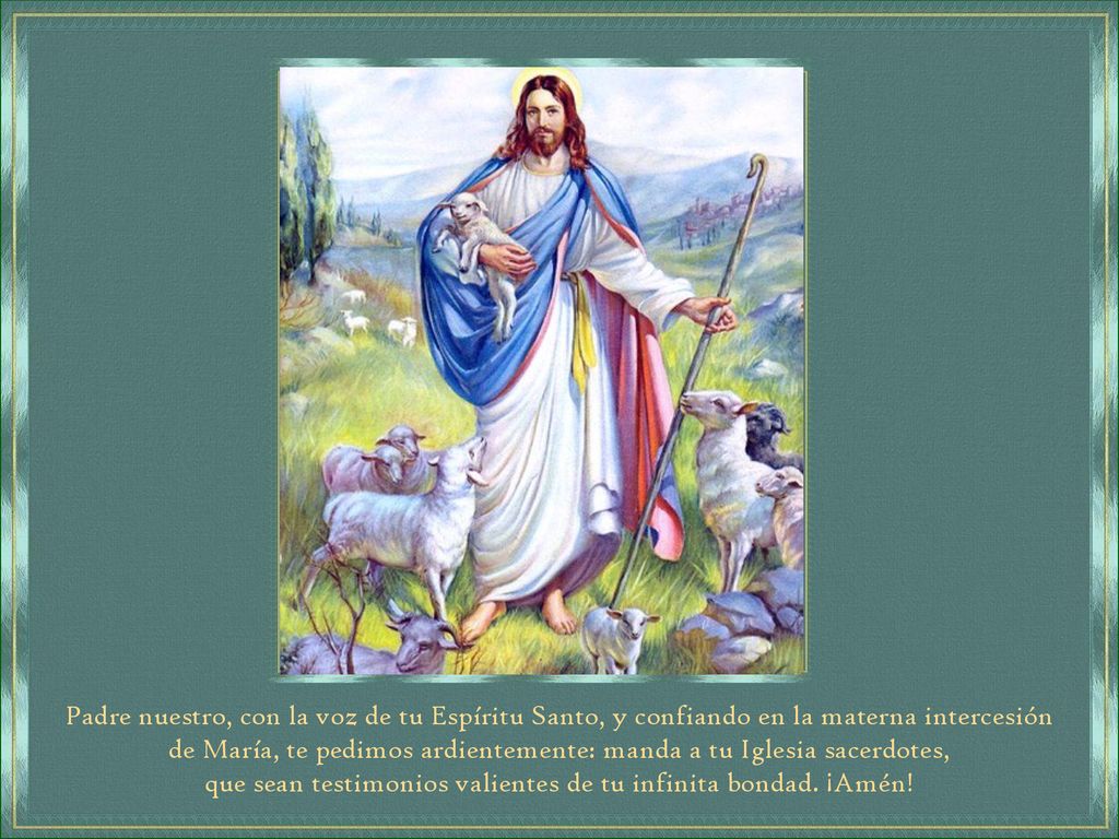 de María, te pedimos ardientemente: manda a tu Iglesia sacerdotes,