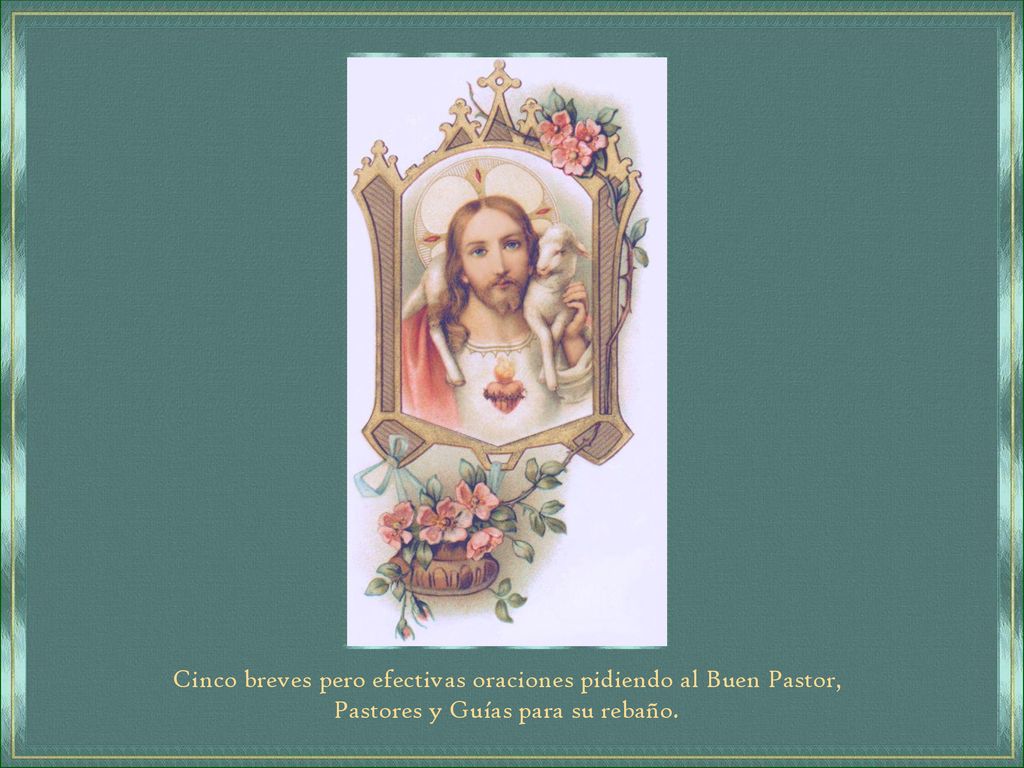 Cinco breves pero efectivas oraciones pidiendo al Buen Pastor,