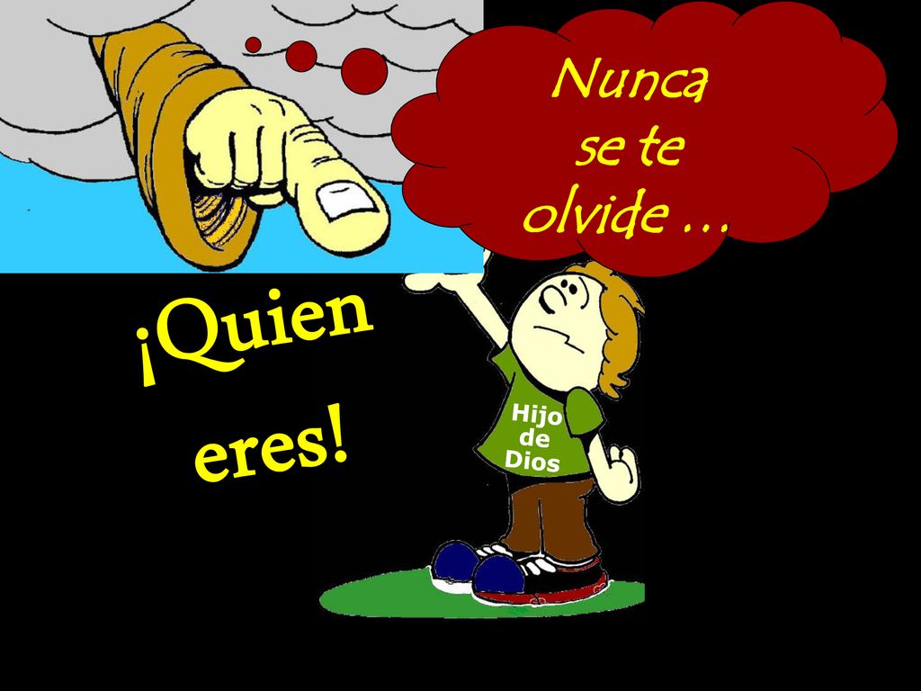 Nunca se te olvide … ¡Quien eres! Hijo de Dios