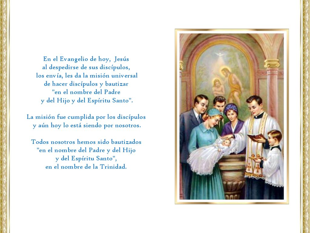 En el Evangelio de hoy, Jesús al despedirse de sus discípulos,